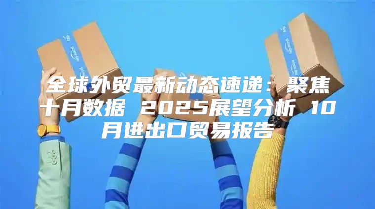 全球外贸最新动态速递：聚焦十月数据 2025展望分析 10月进出口贸易报告