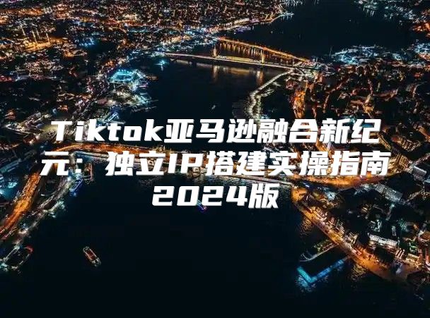 Tiktok亚马逊融合新纪元：独立IP搭建实操指南2025版