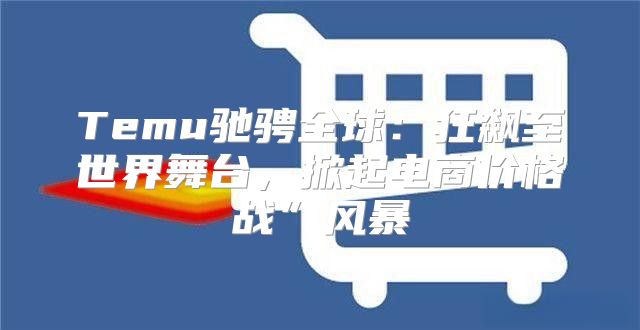 Temu驰骋全球：狂飙至世界舞台，掀起电商价格战”风暴