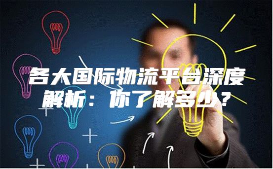各大国际物流平台深度解析：你了解多少？