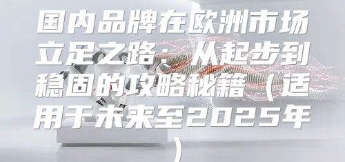 国内品牌在欧洲市场立足之路：从起步到稳固的攻略秘籍适用于未来至2025年