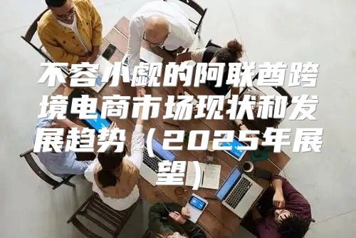 不容小觑的阿联酋跨境电商市场现状和发展趋势2025年展望
