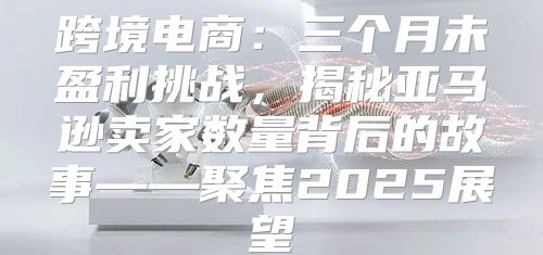 跨境电商：三个月未盈利挑战，揭秘亚马逊卖家数量背后的故事——聚焦2025展望