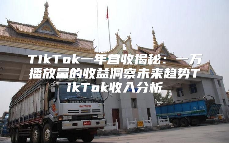 TikTok一年营收揭秘：一万播放量的收益洞察未来趋势TikTok收入分析