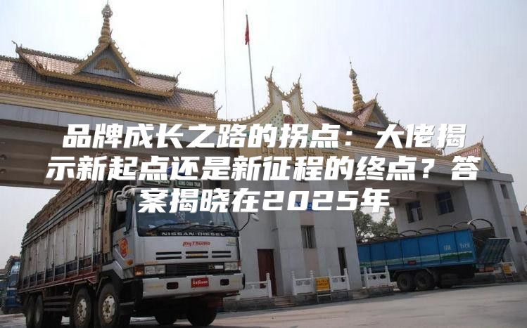 品牌成长之路的拐点：大佬揭示新起点还是新征程的终点？答案揭晓在2025年