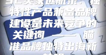 3C卖家远航录：独特性产品兼备品牌建设是未来竞争的关键词 —— 瞄准品牌独特出海新航程