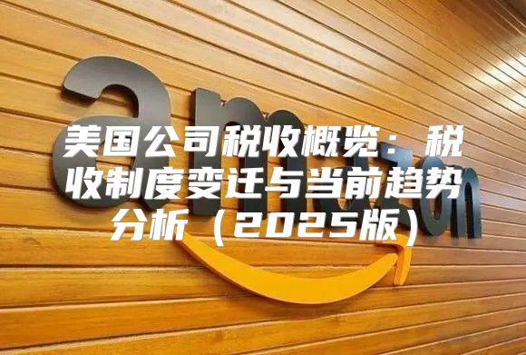 美国公司税收概览：税收制度变迁与当前趋势分析2025版