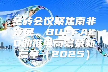 金砖会议聚焦南非发展，BUFFALO助推电商繁荣新篇章2025