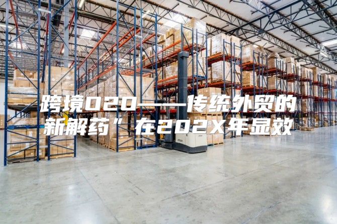 跨境O2O——传统外贸的新解药”在202X年显效