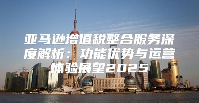 亚马逊增值税整合服务深度解析：功能优势与运营体验展望2025