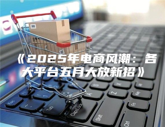 2025年电商风潮：各大平台五月大放新招