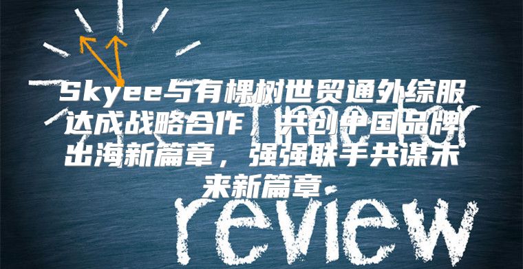 Skyee与有棵树世贸通外综服达成战略合作，共创中国品牌出海新篇章，强强联手共谋未来新篇章