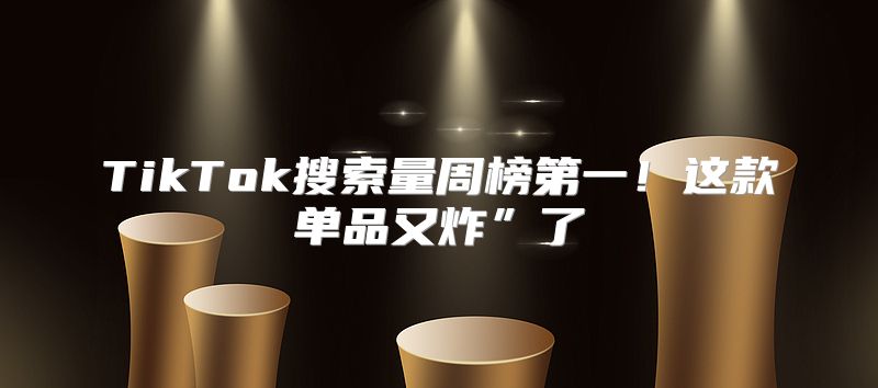 TikTok搜索量周榜第一！这款单品又炸”了