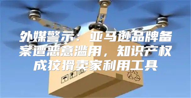 外媒警示：亚马逊品牌备案遭恶意滥用，知识产权成狡猾卖家利用工具