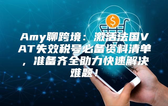 Amy聊跨境：激活法国VAT失效税号必备资料清单，准备齐全助力快速解决难题！