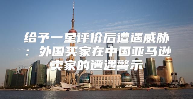给予一星评价后遭遇威胁：外国买家在中国亚马逊卖家的遭遇警示