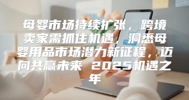 母婴市场持续扩张，跨境卖家需抓住机遇，洞悉母婴用品市场潜力新征程，迈向共赢未来 2025机遇之年