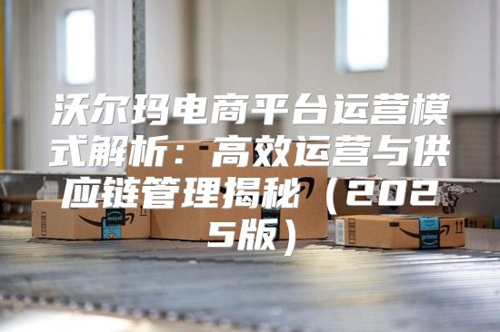 沃尔玛电商平台运营模式解析：高效运营与供应链管理揭秘2025版