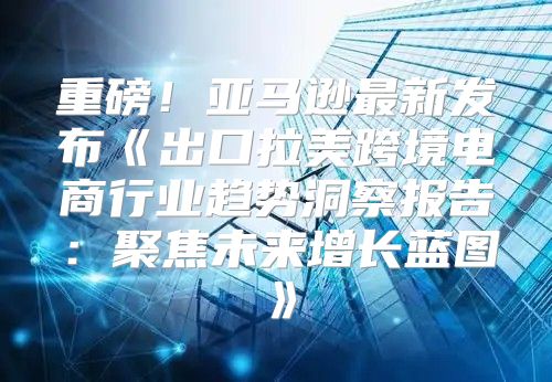 重磅！亚马逊最新发布出口拉美跨境电商行业趋势洞察报告：聚焦未来增长蓝图