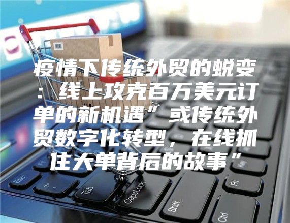 疫情下传统外贸的蜕变：线上攻克百万美元订单的新机遇”或传统外贸数字化转型，在线抓住大单背后的故事”