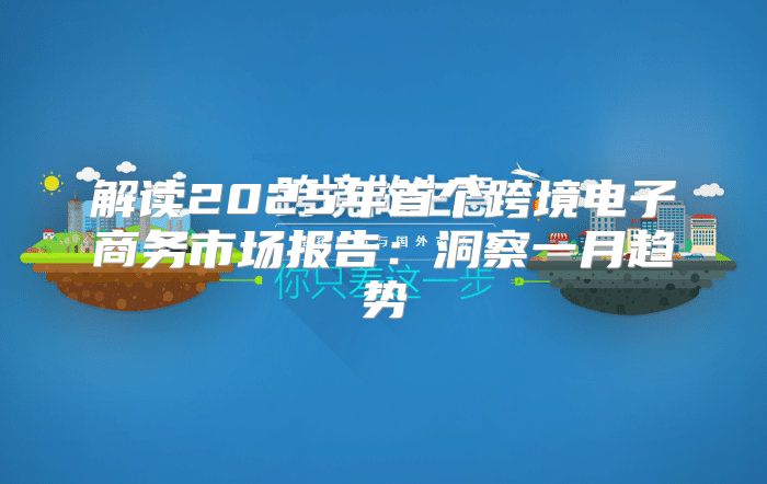 解读2025年首个跨境电子商务市场报告：洞察一月趋势