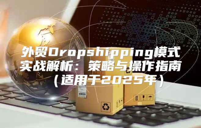 外贸Dropshipping模式实战解析：策略与操作指南适用于2025年