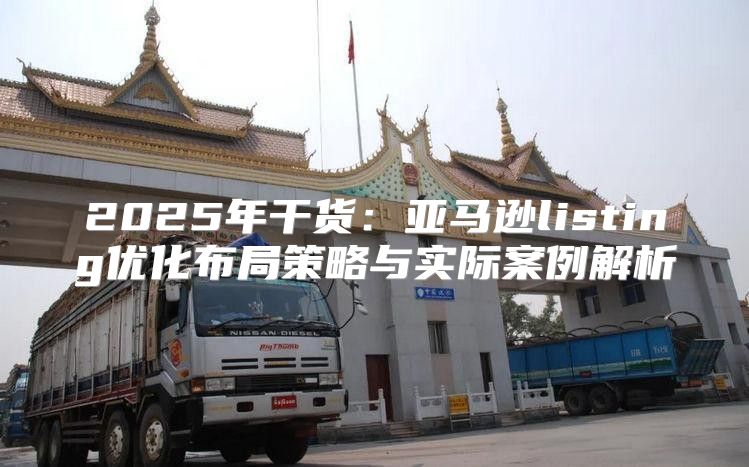 2025年干货：亚马逊listing优化布局策略与实际案例解析