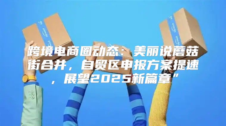 跨境电商圈动态：美丽说蘑菇街合并，自贸区申报方案提速，展望2025新篇章”