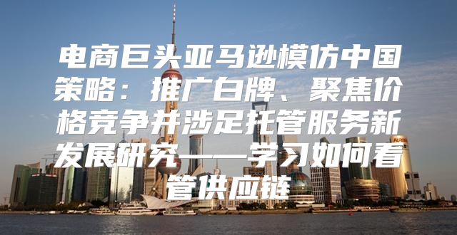 电商巨头亚马逊模仿中国策略：推广白牌、聚焦价格竞争并涉足托管服务新发展研究——学习如何看管供应链