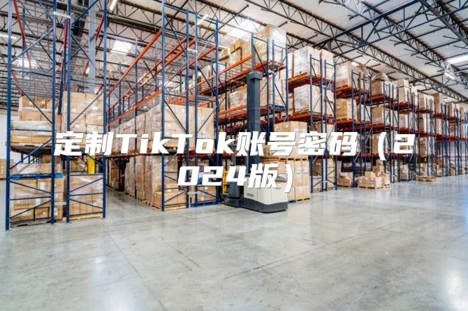 定制TikTok账号密码2025版