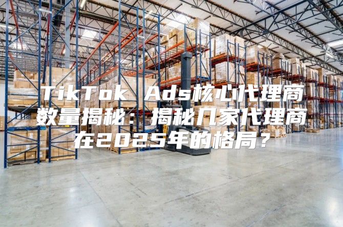 TikTok Ads核心代理商数量揭秘：揭秘几家代理商在2025年的格局？