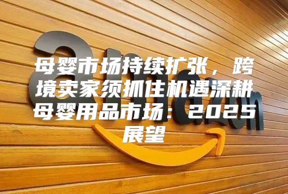 母婴市场持续扩张，跨境卖家须抓住机遇深耕母婴用品市场：2025展望