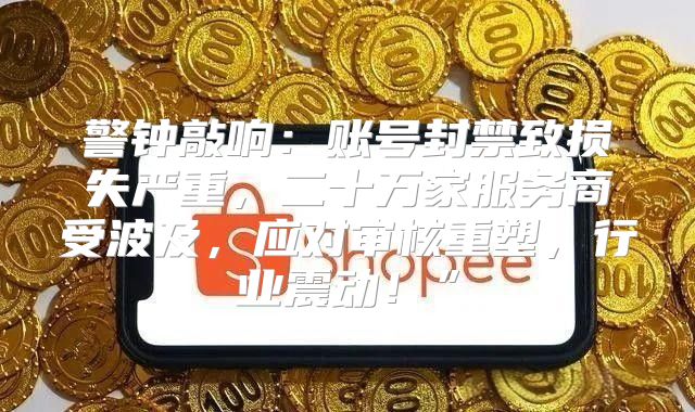 警钟敲响：账号封禁致损失严重，二十万家服务商受波及，应对审核重塑，行业震动！”