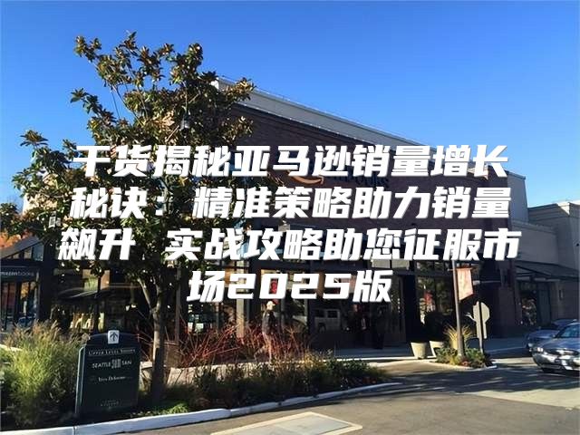 干货揭秘亚马逊销量增长秘诀：精准策略助力销量飙升 实战攻略助您征服市场2025版