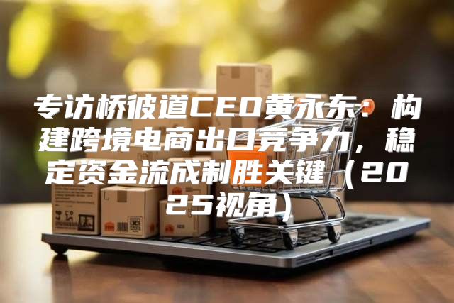 专访桥彼道CEO黄永东：构建跨境电商出口竞争力，稳定资金流成制胜关键2025视角