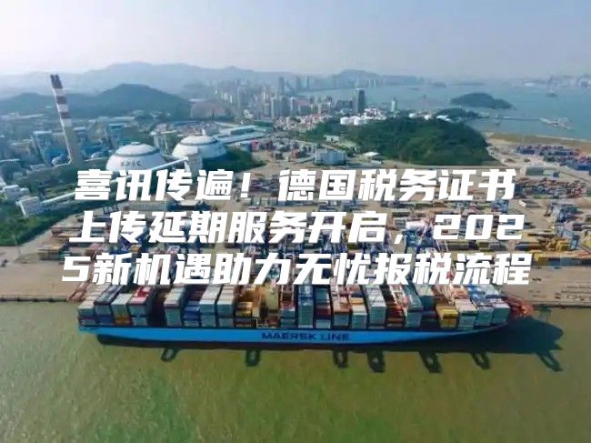 喜讯传遍！德国税务证书上传延期服务开启，2025新机遇助力无忧报税流程