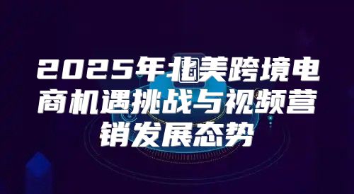 2025年北美跨境电商机遇挑战与视频营销发展态势