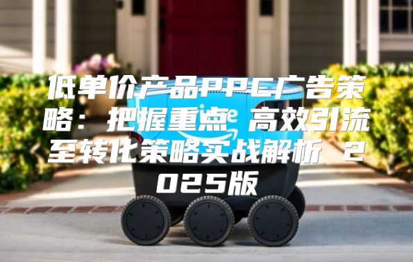 低单价产品PPC广告策略：把握重点 高效引流至转化策略实战解析 2025版