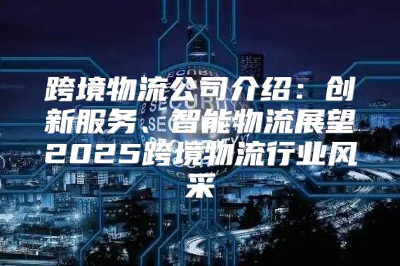 跨境物流公司介绍：创新服务、智能物流展望2025跨境物流行业风采