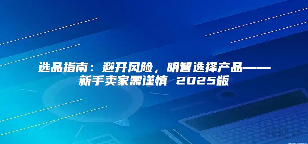 选品指南：避开风险，明智选择产品——新手卖家需谨慎 2025版