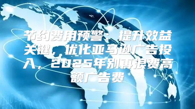 节约费用预警：提升效益关键，优化亚马逊广告投入，2025年别再浪费高额广告费