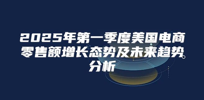 2025年第一季度美国电商零售额增长态势及未来趋势分析