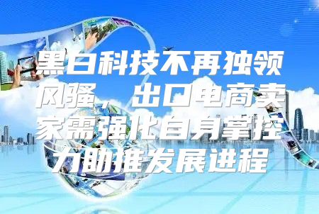 黑白科技不再独领风骚，出口电商卖家需强化自身掌控力助推发展进程