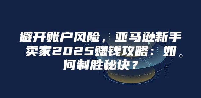 避开账户风险，亚马逊新手卖家2025赚钱攻略：如何制胜秘诀？