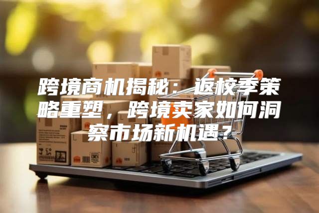 跨境商机揭秘：返校季策略重塑，跨境卖家如何洞察市场新机遇？