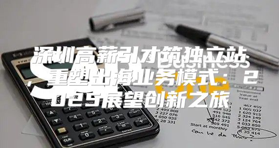 深圳高薪引才筑独立站，重塑出海业务模式：2025展望创新之旅