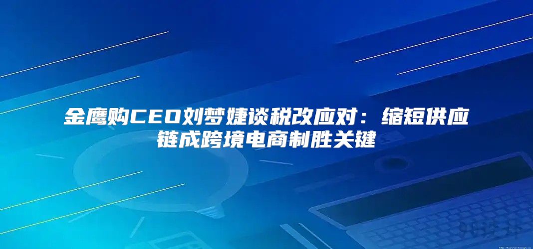 金鹰购CEO刘梦婕谈税改应对：缩短供应链成跨境电商制胜关键