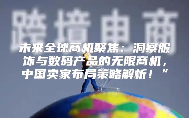 未来全球商机聚焦：洞察服饰与数码产品的无限商机，中国卖家布局策略解析！”