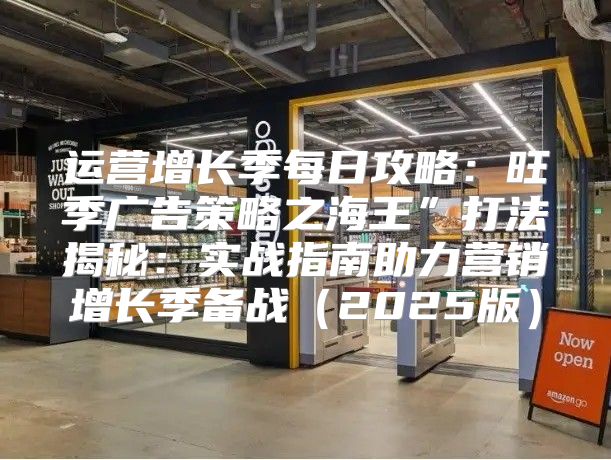 运营增长季每日攻略：旺季广告策略之海王”打法揭秘：实战指南助力营销增长季备战2025版