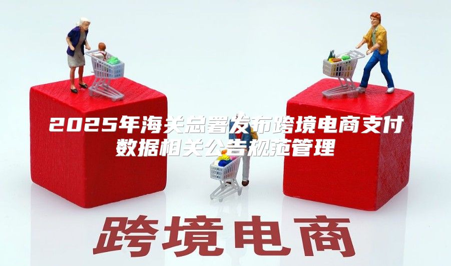 2025年海关总署发布跨境电商支付数据相关公告规范管理